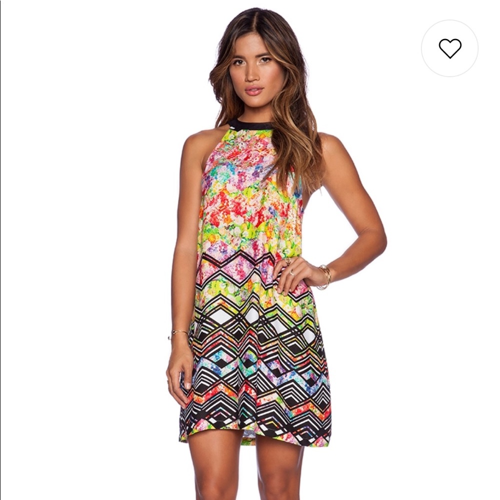 MINKPINK Broken Floral Tank Dress in Multi